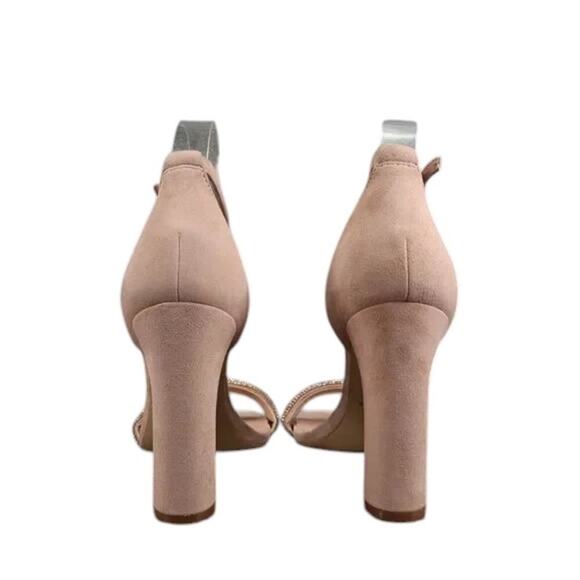 Marc Fisher Shoes Womens 7.5 Sandal Block Heel Ankle Strap Square Toe Leather - Picture 7 of 12